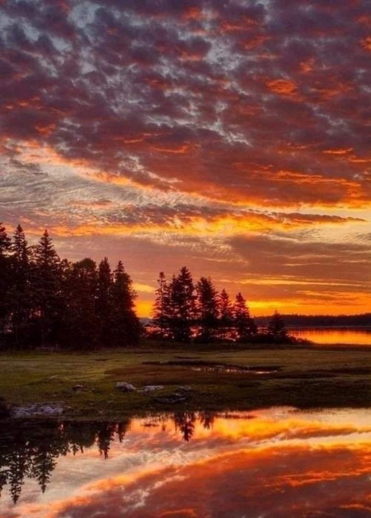 Пейзаж закат