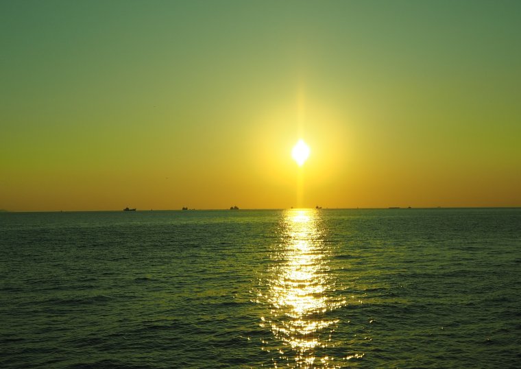 Океан Восход солнца