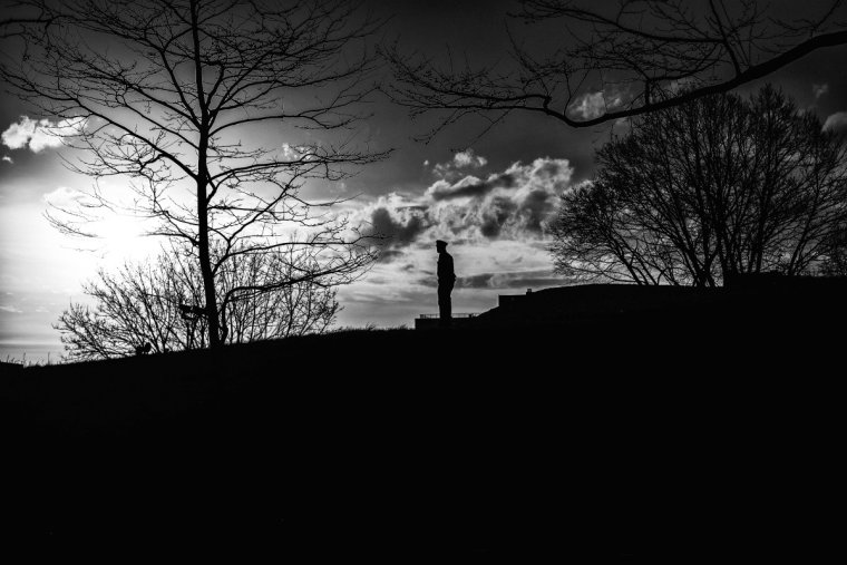 Красивый закат на море Естественные