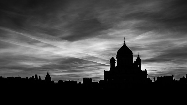 Красивый закат на море