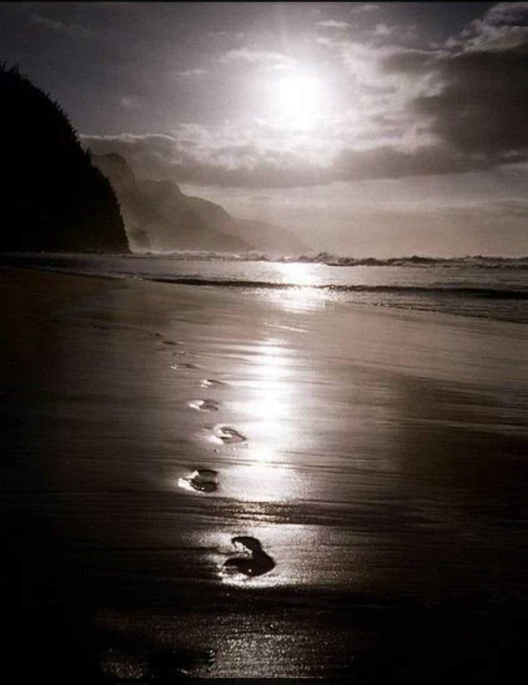 Вид на море закат