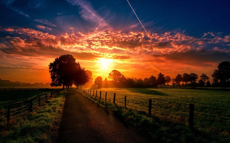 Красивый закат