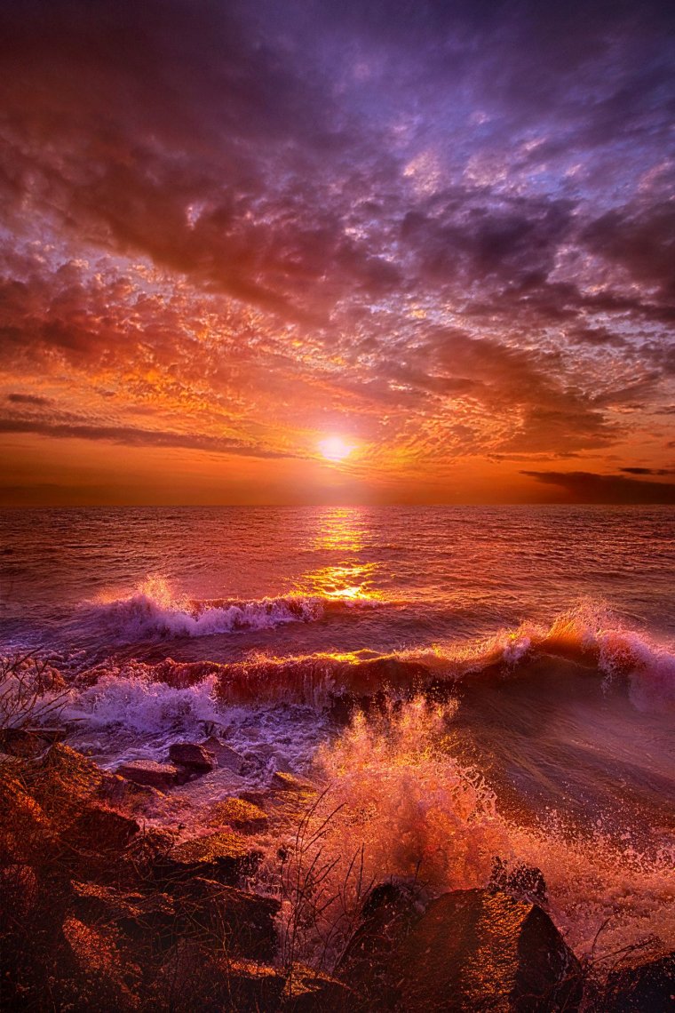 Очень красивый закат