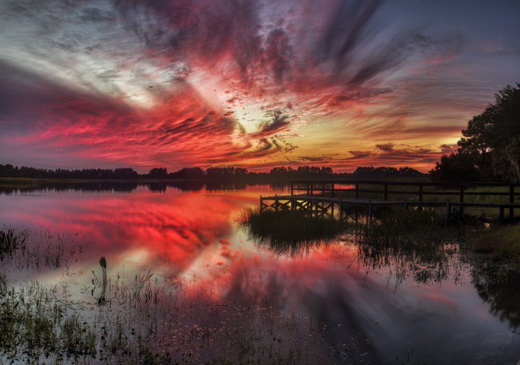 Очень красивый закат