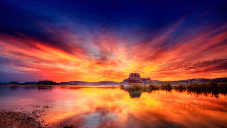 Очень красивый закат