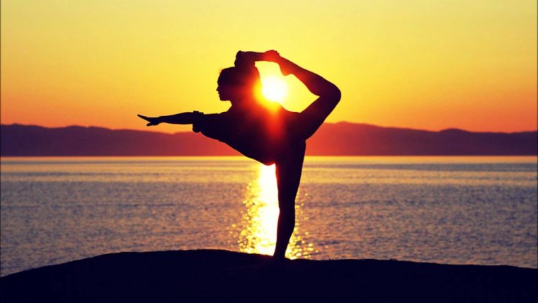 Йога на закате