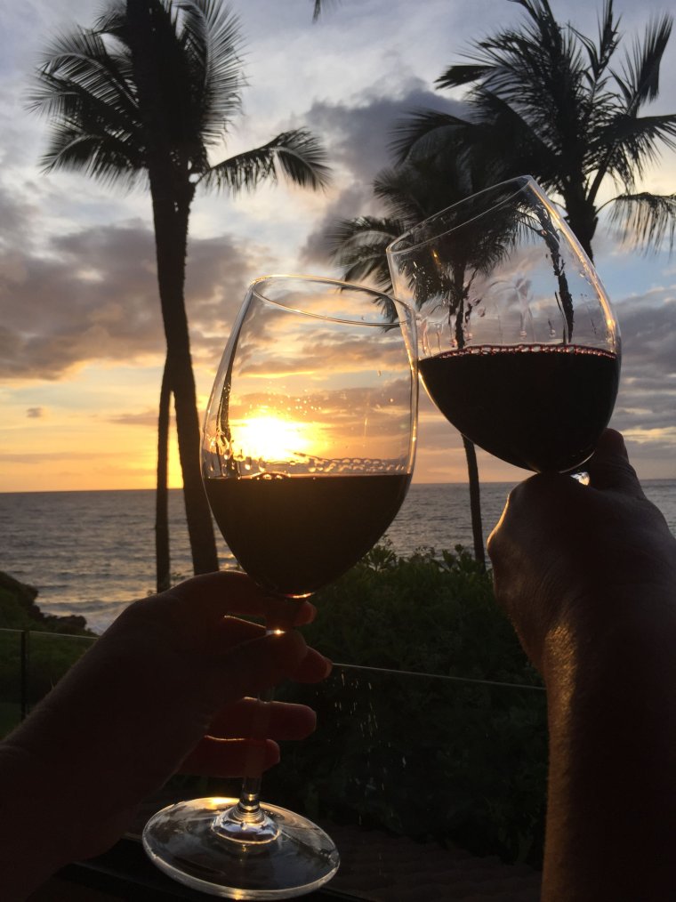 Море вино закат