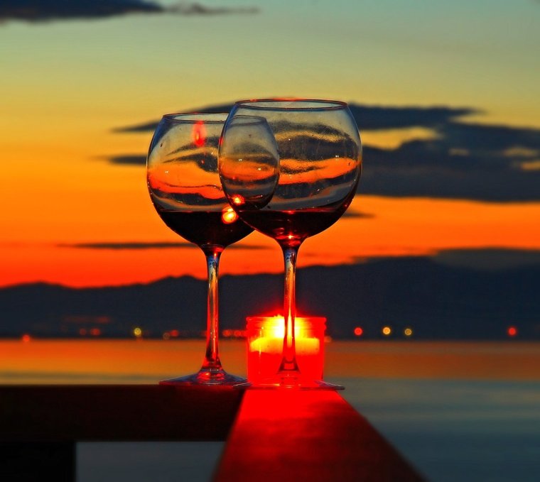 Вино на закате