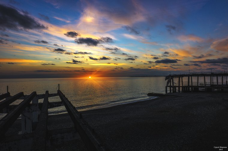 Сухуми Абхазия море закат