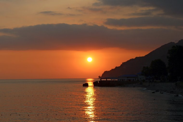 Абхазия Гагра закат