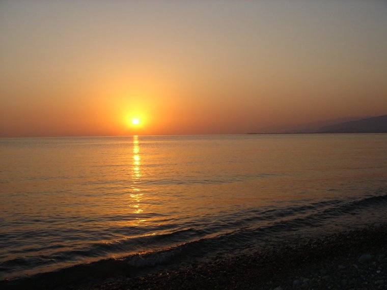 Гагры закат море