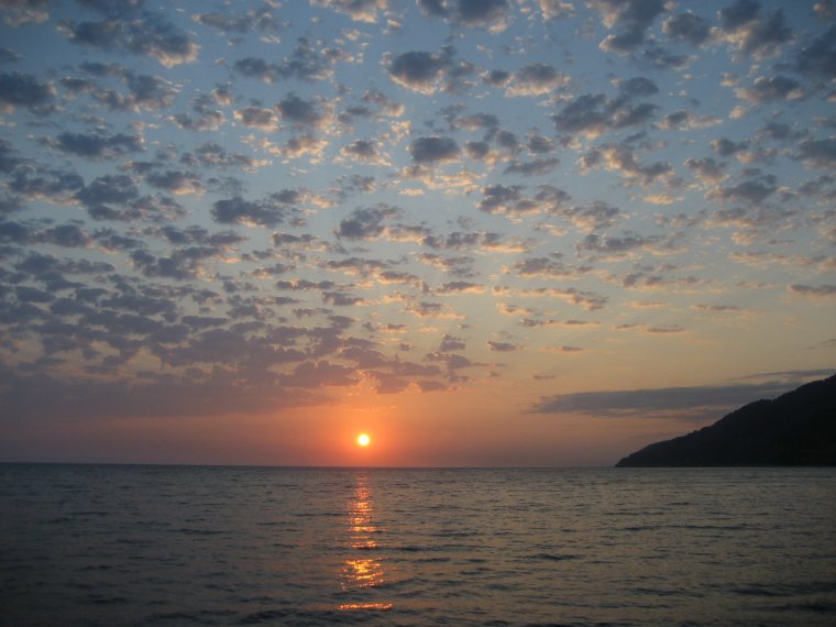 Абхазия Цандрипш закат