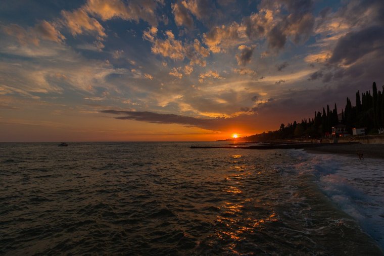 Абхазия закат Афон