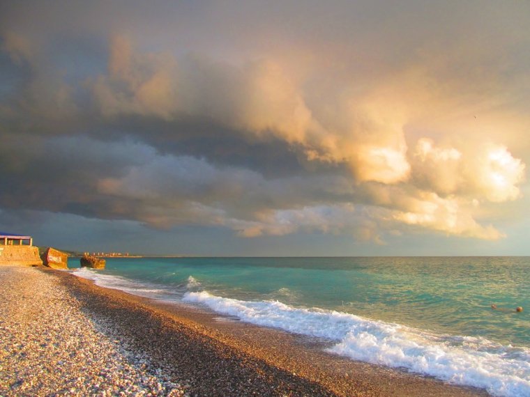 Абхазия море рассвет