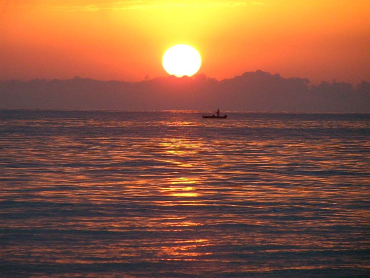 Гудаута на закате