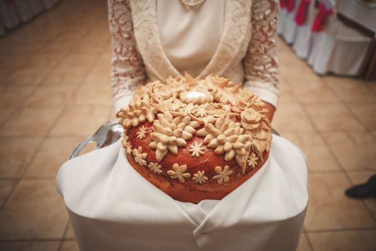 Украшения из теста для каравая