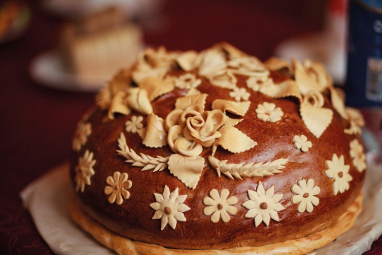 Каравай с колосьями