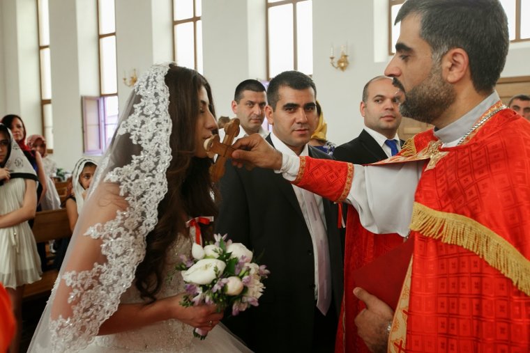 Армянская пара венчание