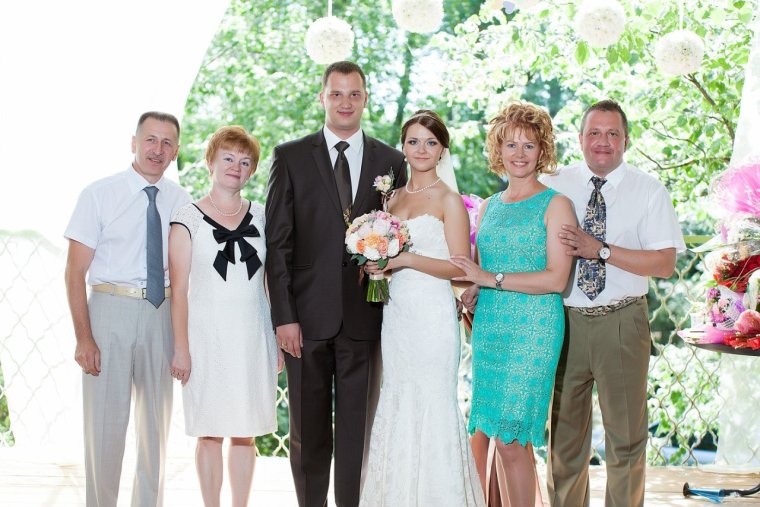 Родители на свадьбе одежда