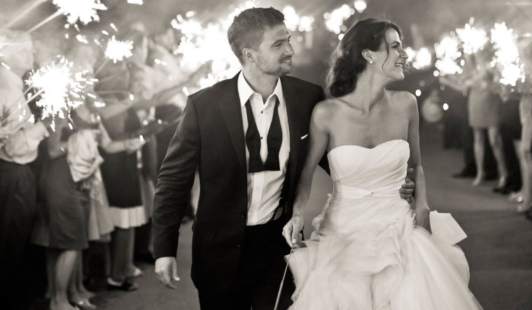 Черно белая свадьба