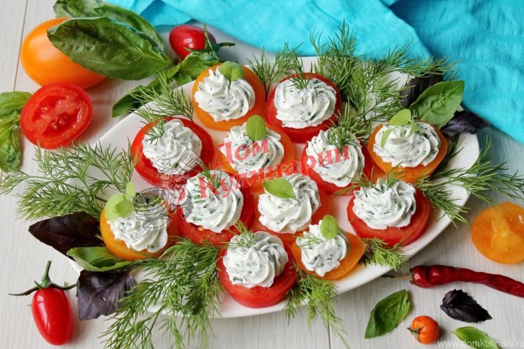 Красивые закуски с помидорами