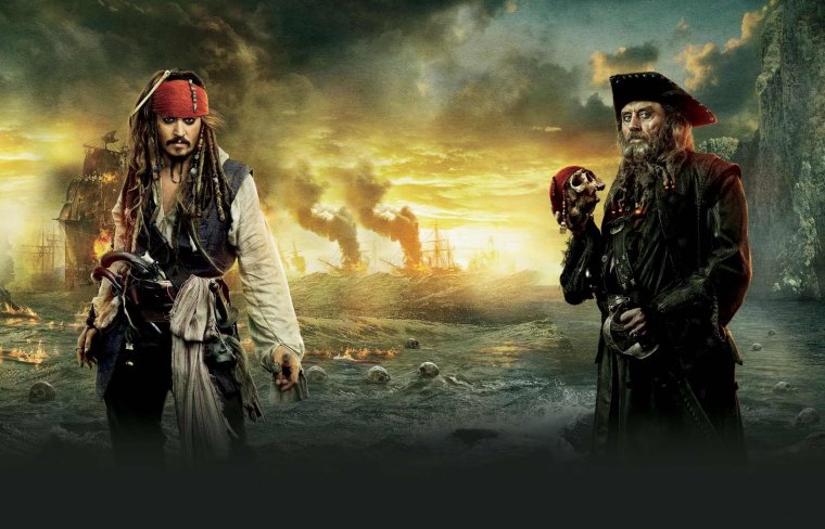 Пираты Карибского моря Гектор Барбосса и черная борода