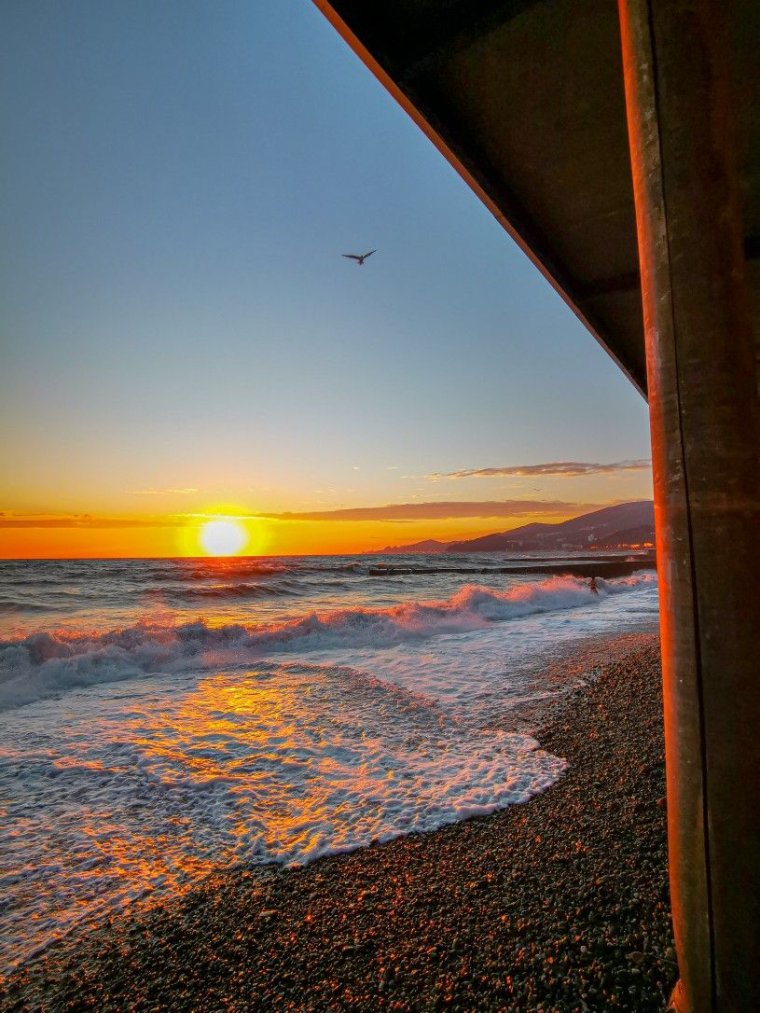 Закат в Адлере