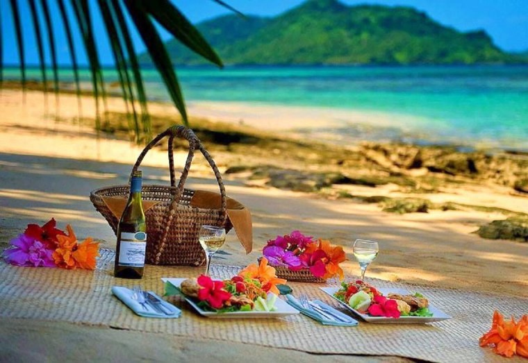 Пикник на берегу океана