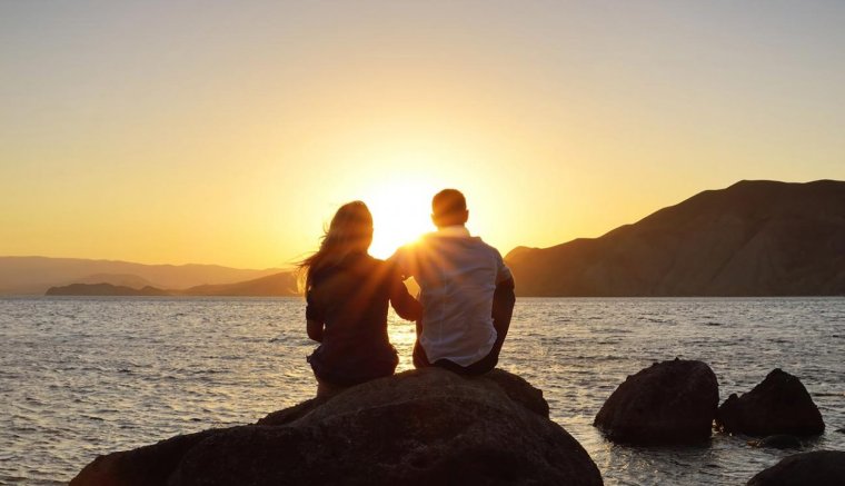 Красивая пара влюбленных