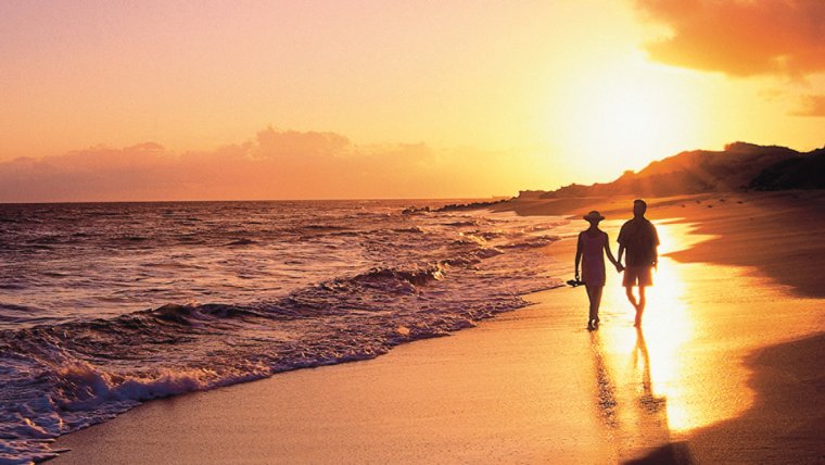 Мужчина на море романтика