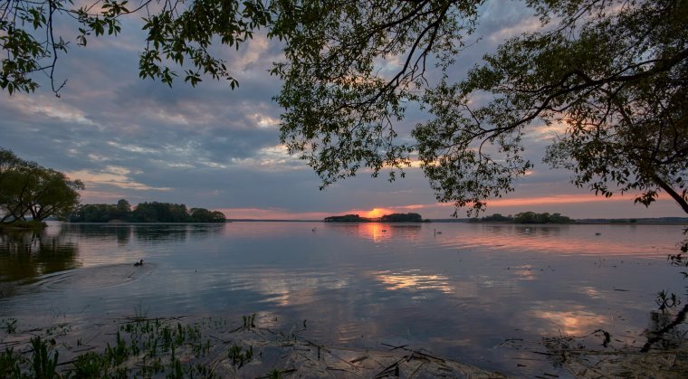 Беларусь Заславское водохранилище