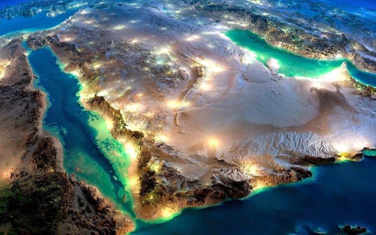 Каспийское море спутниковый снимок