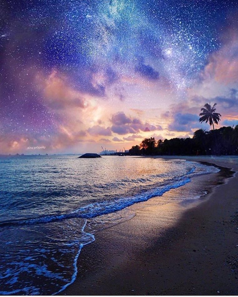 Ночной пляж