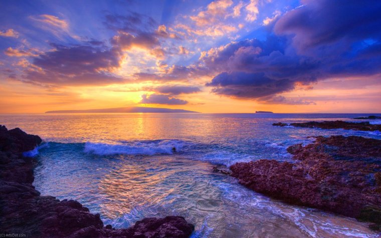 Атлантический океан закат