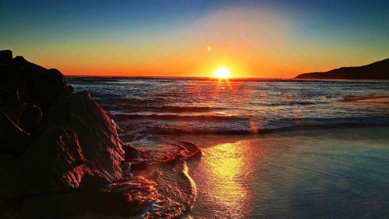 Морской закат фото