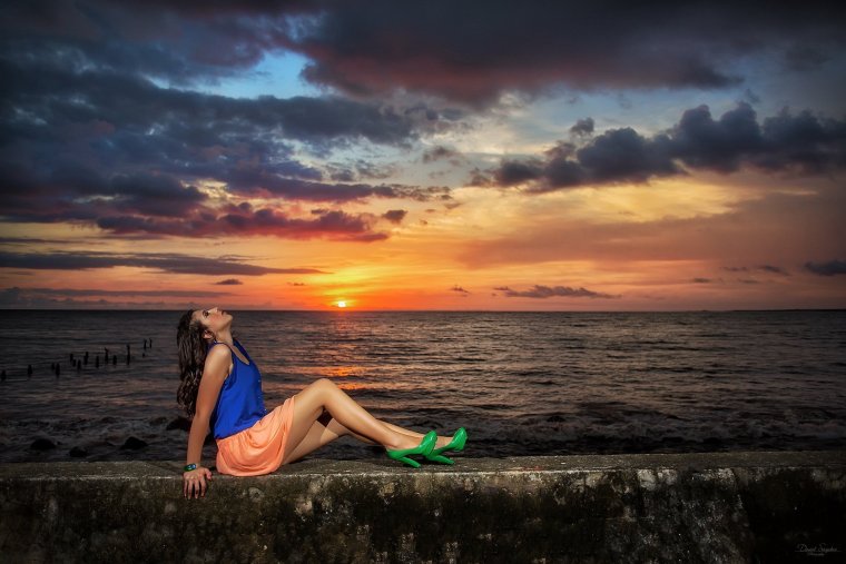 Красивая фотосессия на море