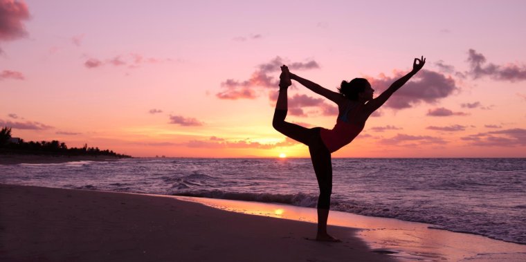 Йога на закате