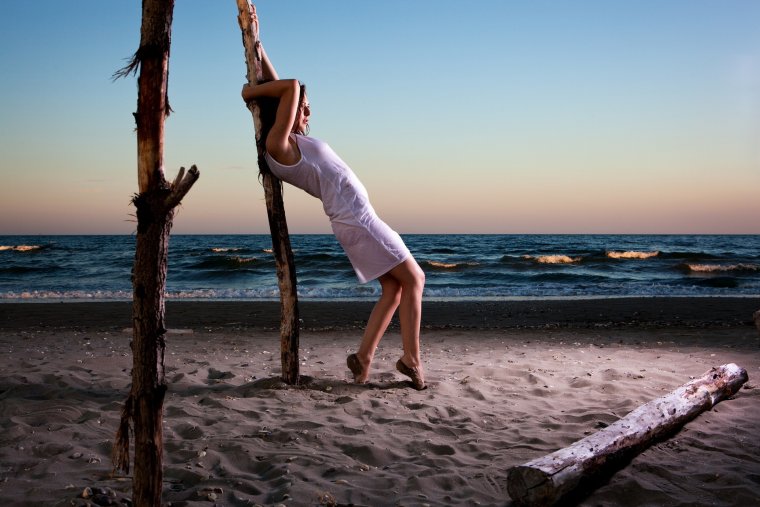 Шпагат на природе