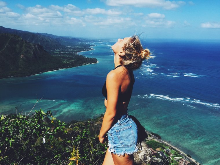 Блондинка на Бали