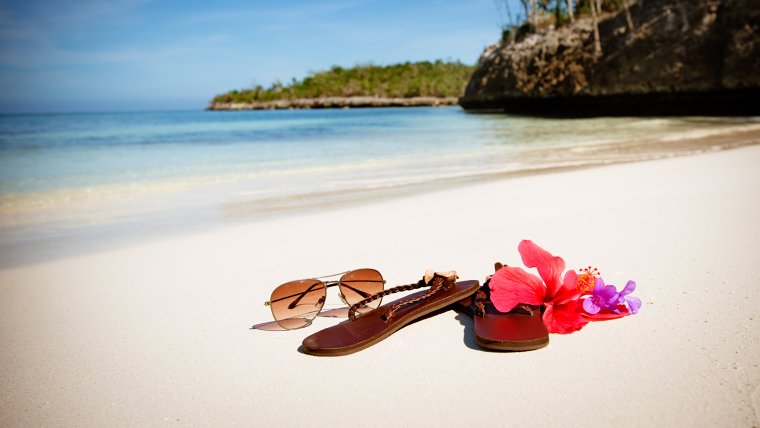 Летний пляж