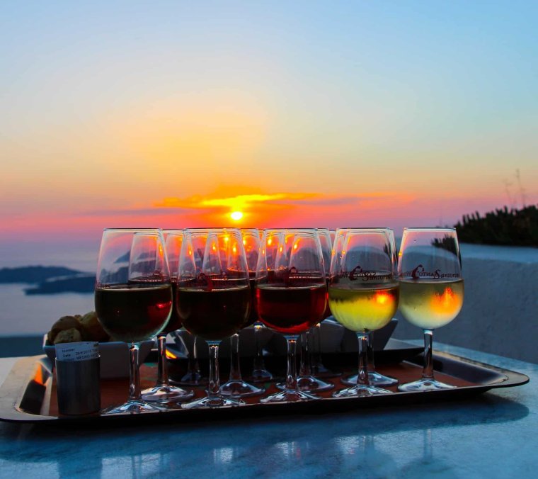 Море вино закат