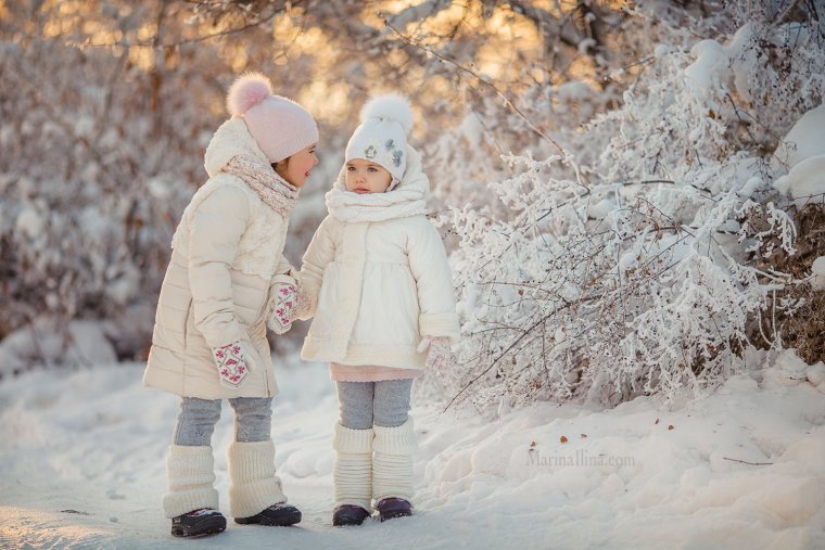 Детская зимняя фотосессия