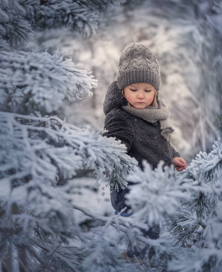 Зимняя фотосъемка детей