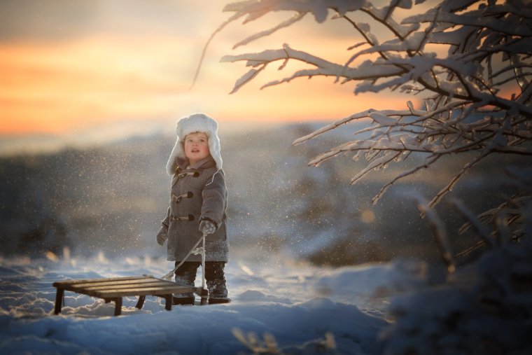 Фотохудожники дети зимой