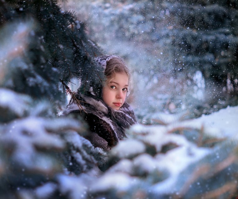 Сказочная зимняя фотосессия