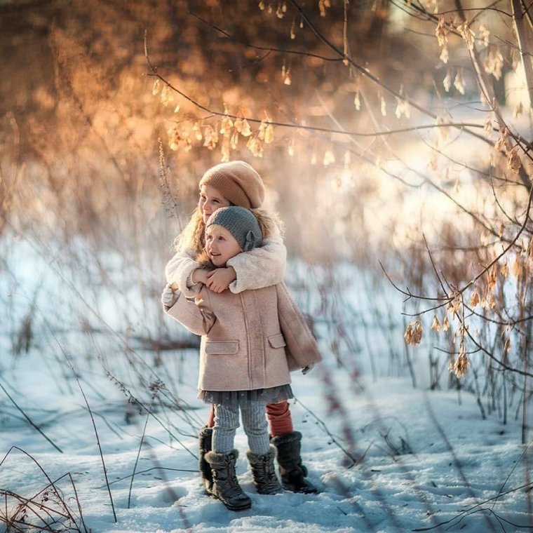Детская зимняя фотосессия