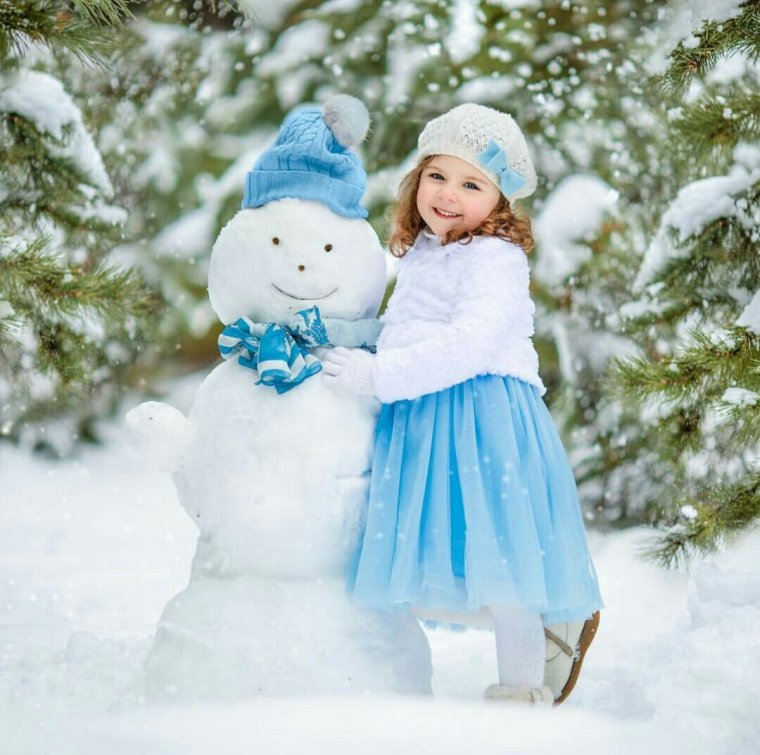 Детская зимняя фотосессия