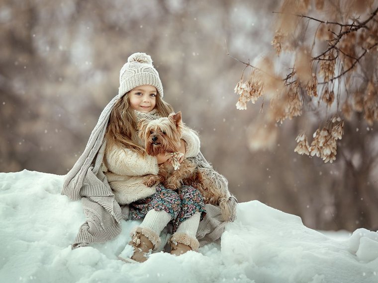 Фотохудожники дети зимой