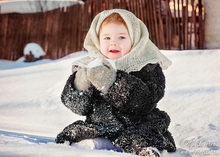 Малыш зимой