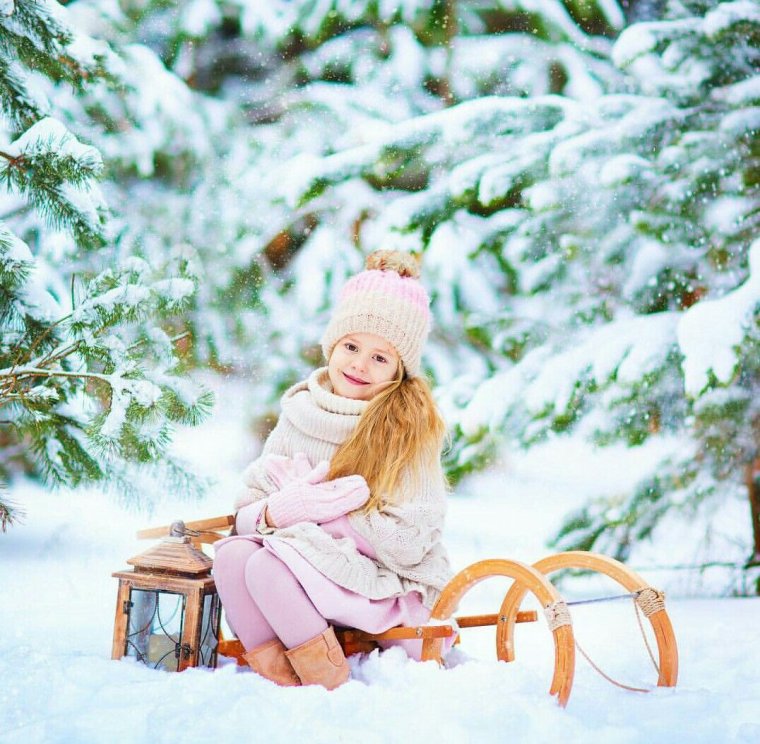 Детская зимняя фотосессия